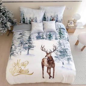3 részes ágyneműgarnitúra Polycotton Szarvas 200x140cm+90x70cm TiaHome
