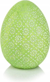 Zöld kerámia húsvéti tojás figura 20 cm