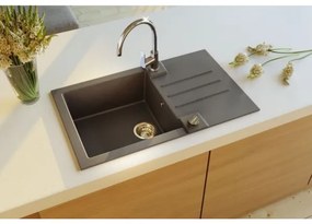 ALVEUS 1090942 - Mosogató ROCK 78x48 cm gránit/fekete