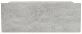 2 db betonszürke szerelt fa függő éjjeliszekrény 40x30x15 cm