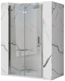Rea Molier drzwi prysznicowe 90 cm chrom/szkło przezroczyste REA-K8539