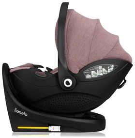 Lionelo - Forgatható autósülés alappal MOXIE SET i-Size 40-87 cm rózsaszín-mályva