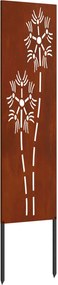 vidaXL Kertvédő vászon Rozsdás 32 x 140 cm időjárásálló acél