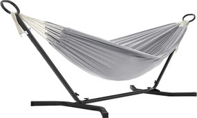 Kerti függőágy 300x90x95 cm, szövet, szürke, AZL-E1201 GREY