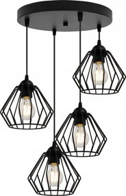 Mennyezeti Lámpa Lógó Csillár Fekete Loft Modern Lámpabúra Az Asztal Felett