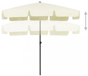 homoksárga strandnapernyő 200 x 125 cm