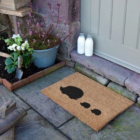 Kókuszrost lábtörlő 40x60 cm Hedgehog Family – Artsy Doormats