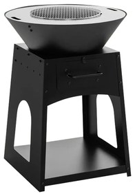 Kerti grillsütő tárolóval