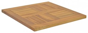 négyzet alakú tömör tíkfa asztallap 50 x 50 x 2,5 cm