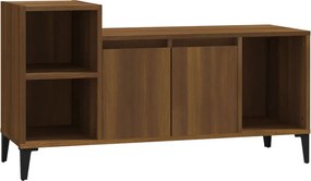 vidaXL barna tölgyszínű szerelt fa TV-szekrény 100x35x55 cm