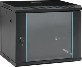 vidaXL 9U fali hálózati szekrény 19" IP20 600 x 450 x 510 mm