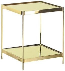 Arany Színű Szögletes Kisasztal 41 x 41 cm ALSEA Beliani