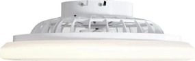 Mennyezeti ventilátor fehér,LED-del, dimmelhető RGB-vel és távirányítóval (48,5CM)
