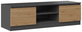 Aldabra RTV120 TV állvány, 120x36x40 cm, antracit-tölgy