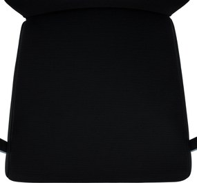 Tárgyalószék, fekete, RAVIL