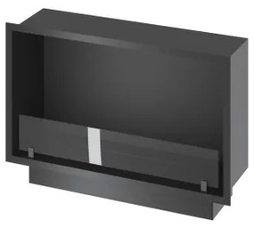 InFire - Beépített BIO kandalló 49,4x84,4 cm 3,5kW fekete