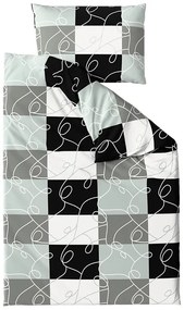 Pamut ágynemű KASPARO BLEND szürke Ágyneműhuzat mérete: 70 x 90 cm | 140 x 220 cm