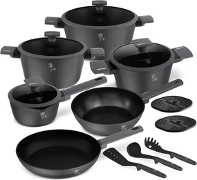 BerlingerHaus 15 részes edénykészlet Anthracite Collection(BH/8141NN)