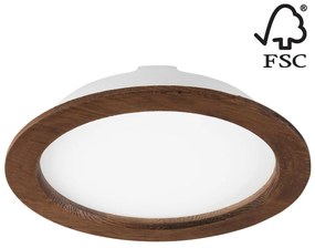 Lamkur LED Beépíthető lámpa WOODY SPOT LED/23,5W/230V 4000K cseresznye ø 23,5 cm LA52427