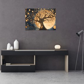 Üveg kép – Szürrealista fa (70x50 cm)