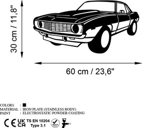 Chevy fém fali dekoráció, 60×30 cm
