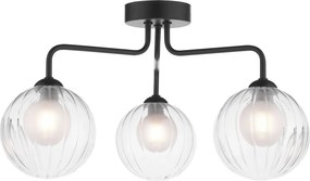 Dar Lighting modern mennyezeti lámpa feya matt fekete darfey0322-20