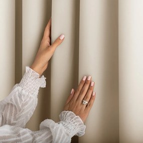 Krémszínű dimout (részleges sötétítő) függöny 140x250 cm Carli – Restilo