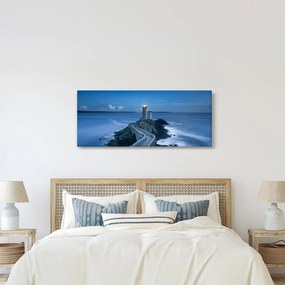 A világítótorony és a tenger képe (120x50 cm)