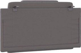 szürke műbőr fejtámla párna Viana 100 cm