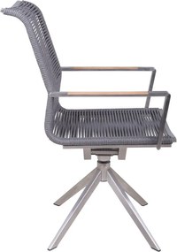 Szürke fém kerti szék Rubiera – Garden Pleasure