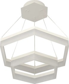 POLUX 306647 LUNA Modern Led Függesztett Lámpa Fehér LED IP20
