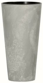 TUBUS SLIM BETON EFFECT virágtartó 30 cmbetéttel, szürke, 30 cm
