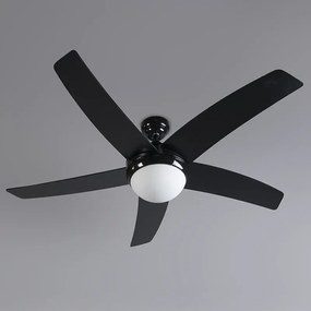 Mennyezeti ventilátor fekete fa mintával 132 cm távirányítóval - Cool
