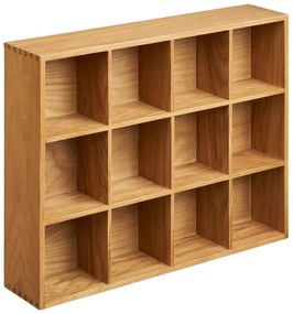 Natúr színű többszintes fali polc tölgyfa dekorral 11 cm Soria – House Nordic