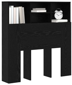 Fejhajtó szekrény polcokkal fejtámlával Musta tammi Műanyag Fa