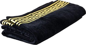 POSEIDON Strandtörölköző fekete 165x90cm