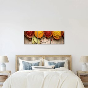 Kép - Fűszerek a fán (órával) (90x30 cm)