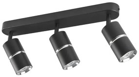 Spotlámpa BAMBOO 3xGU10/10W/230V fekete