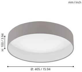 Eglo 96539 - LED Dimmelhető mennyezeti lámpa PALOMARO 1 1xLED/18W/230V