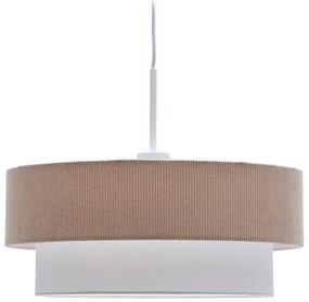 Fehér-bézs függőlámpa textil búrával ø 40 cm Bianella – Kave Home