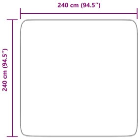 krém poliészter hosszú szálú NAVARRA bozontos szőnyeg 240x240cm