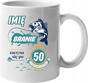 Bögre Születésnapi ajándék horgásznak Név bármilyen életkor Ajándék