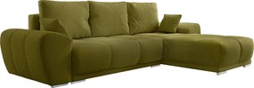 Univerzális ülőgarnitúra, olívazöld, KERIM ROH
