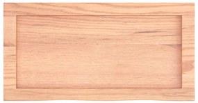 világosbarna kezelt tömör tölgyfa fali polc 60x30x(2-4) cm