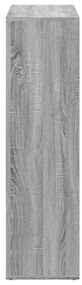 szürke sonoma szerelt fa elválasztó könyvespolc 102x29x103,5cm