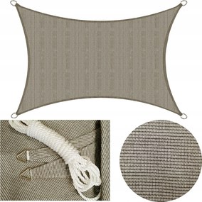 Gutex Hdpe terasz árnyékoló háló 5mx3m terasz árnyékoló bézs 170g/m2