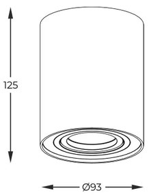 Zuma Line 20038-WH - Spotlámpa RONDOO SL 1 1xGU10/50W/230V fehér