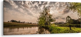 Természet kép sugarakkal (120x50 cm)