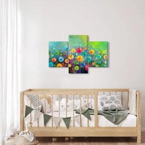 Kép - Absztrakt virágok (90x60 cm)