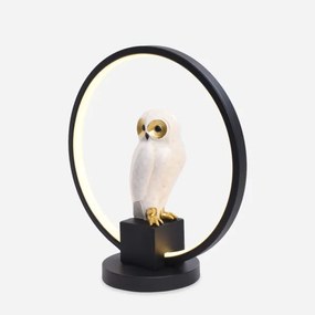 Zuma Line EX04F332U-1 - LED Asztali lámpa SOWA LED/4W/5V fekete/fehér